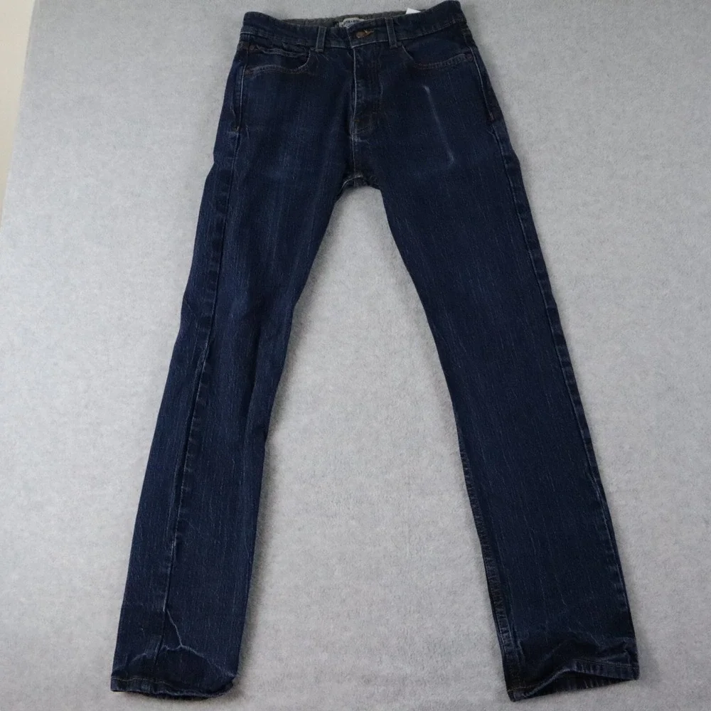 Smith + Rogue Jeans Mens 30x32 M42 Slim STR8 Stretch Flex 5-Pocket Denim Blue